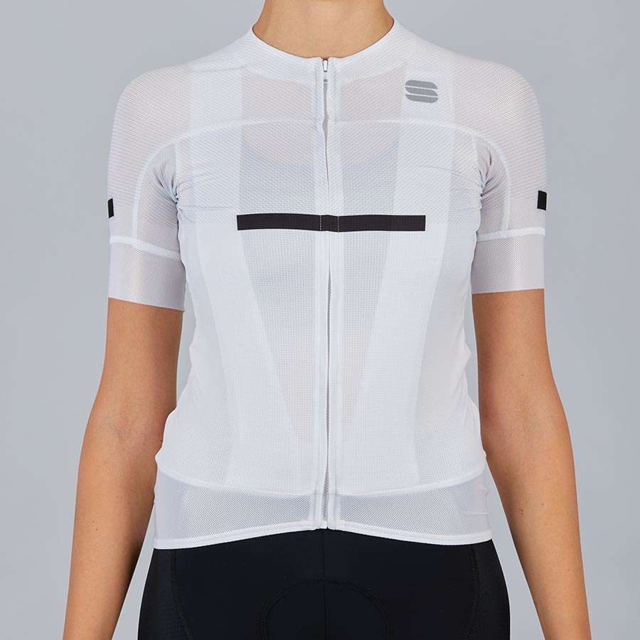 Sportful Evo Fietsshirt Korte Mouwen Wit Dames
