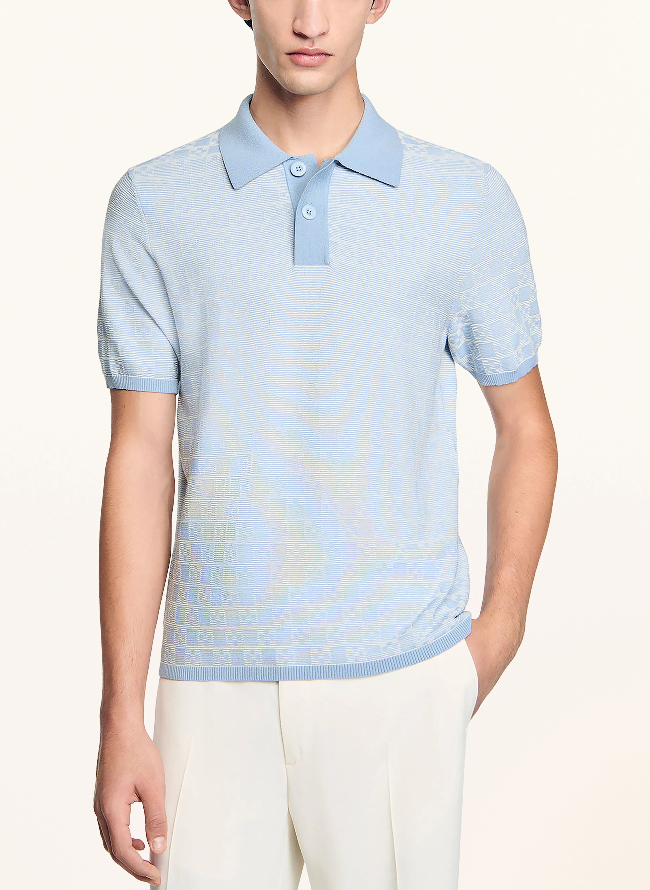 SANDRO Strick-Poloshirt