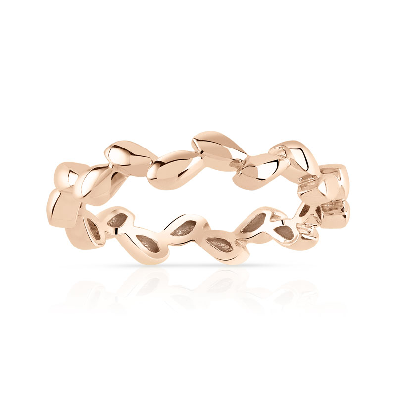 Bague or 375 rose