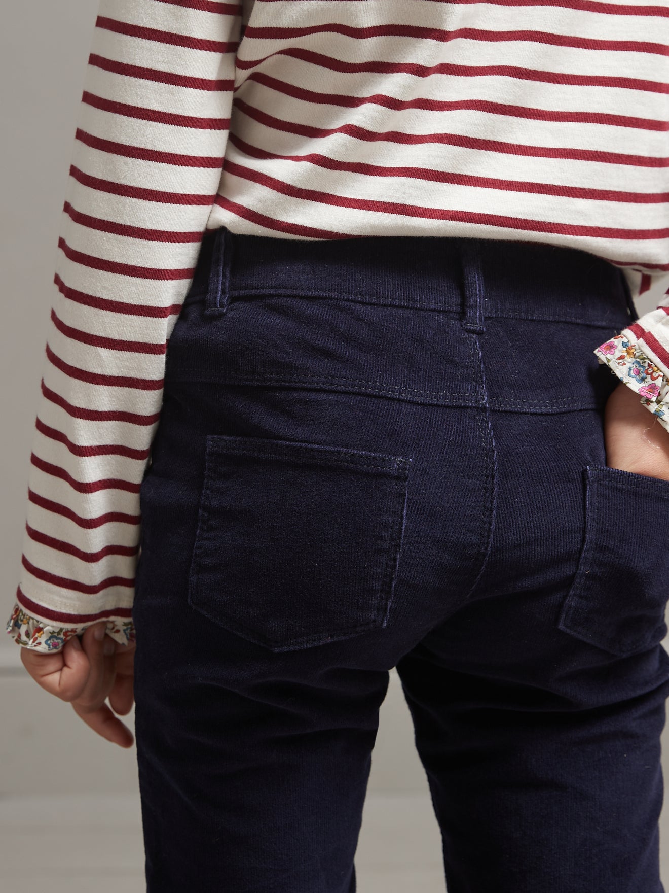 Slim en velours Fille