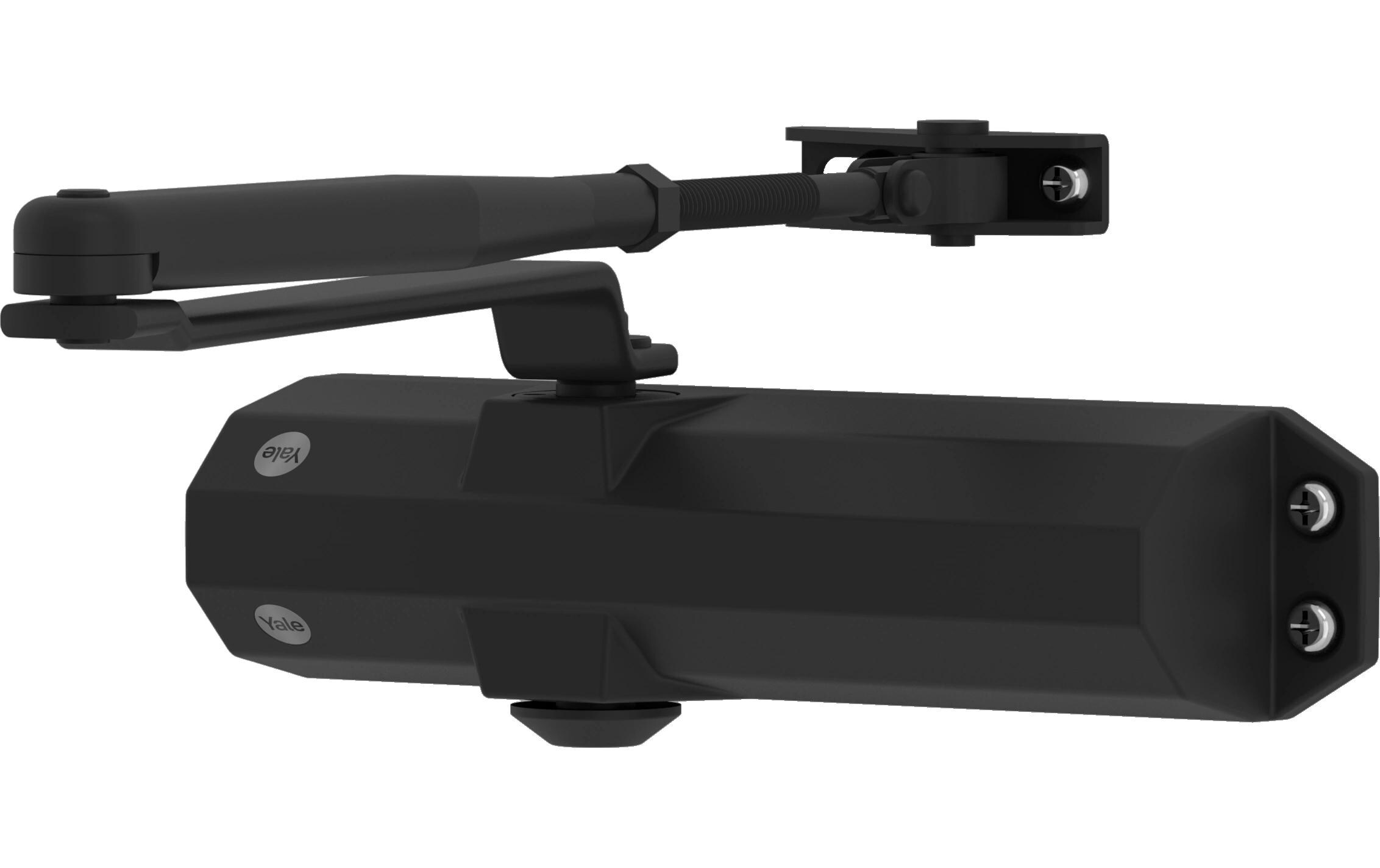 Türschliesser mit Standardarm, Serie 4500 SchwarzTürschliesser mit normalem Arm