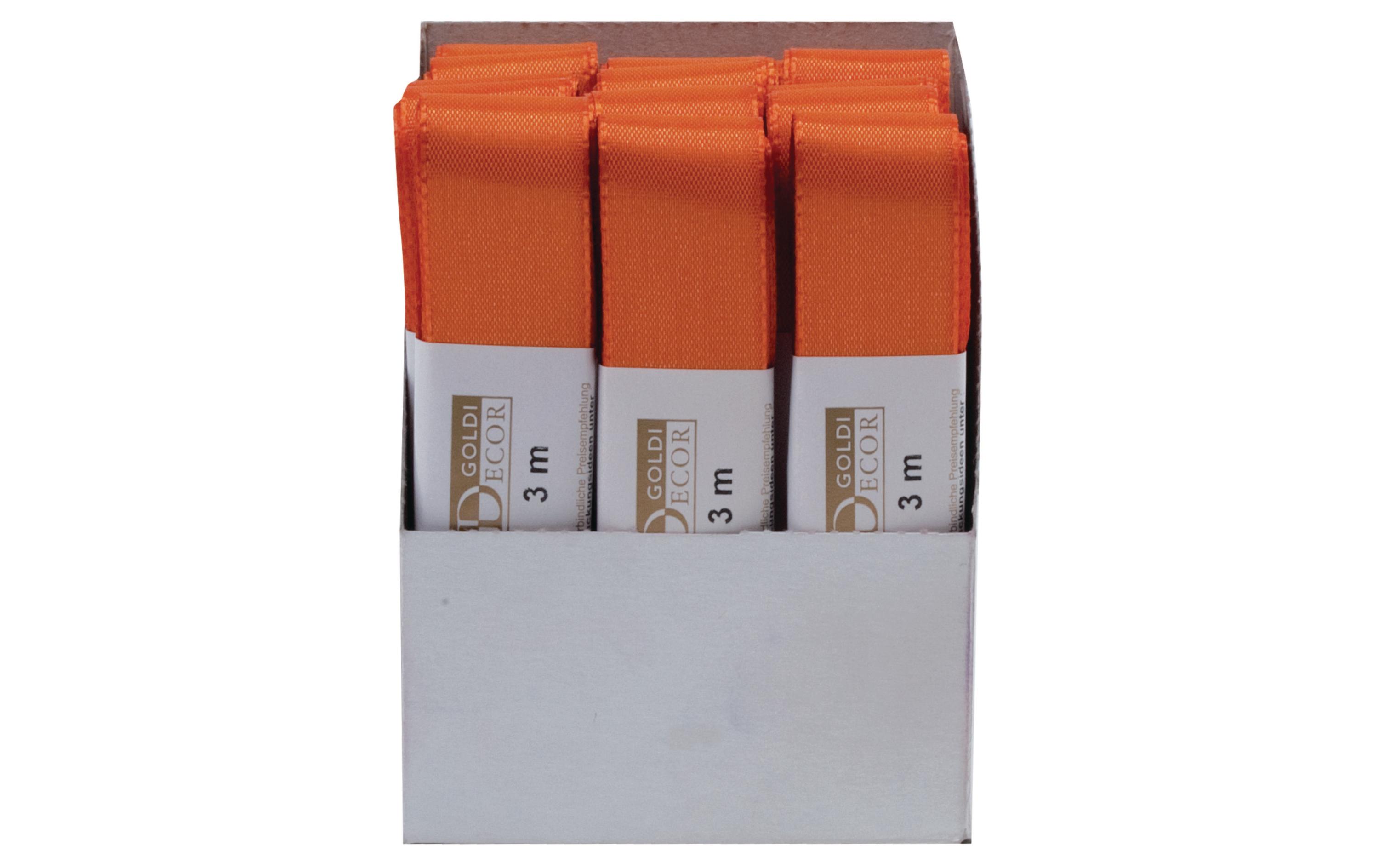 Textilband 25 mm x 3 m, Mandarin, 1 StückGeschenkband aus Textil