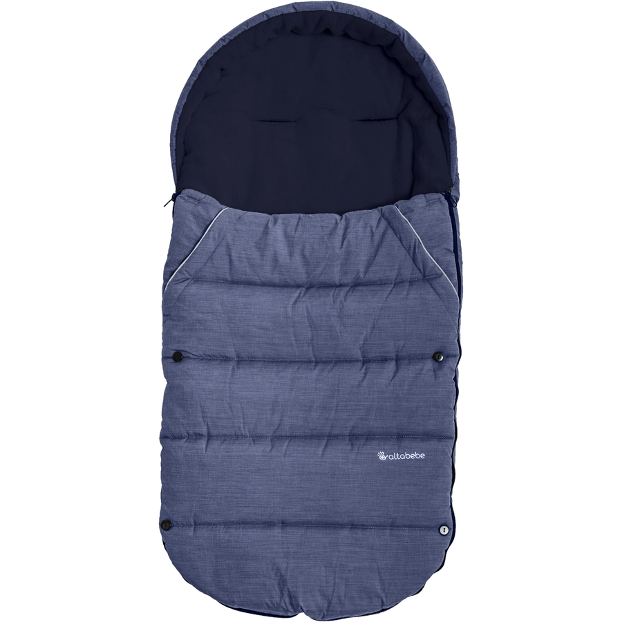 Altabebe Winterfußsack für Kinderwagen und Buggy Blau-Marine