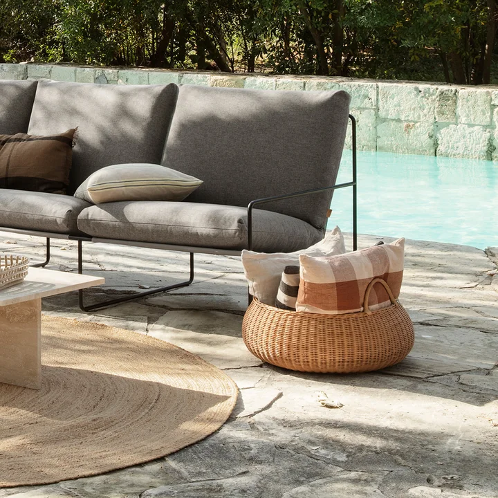 Ferm Living - Braided Korb, Ø 60 cm, natur