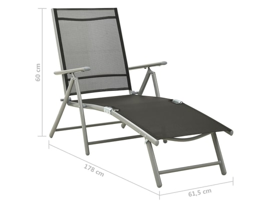 LES TENDANCES - Salon extérieur Salon de jardin-noir-9 places-54x73x107-325065