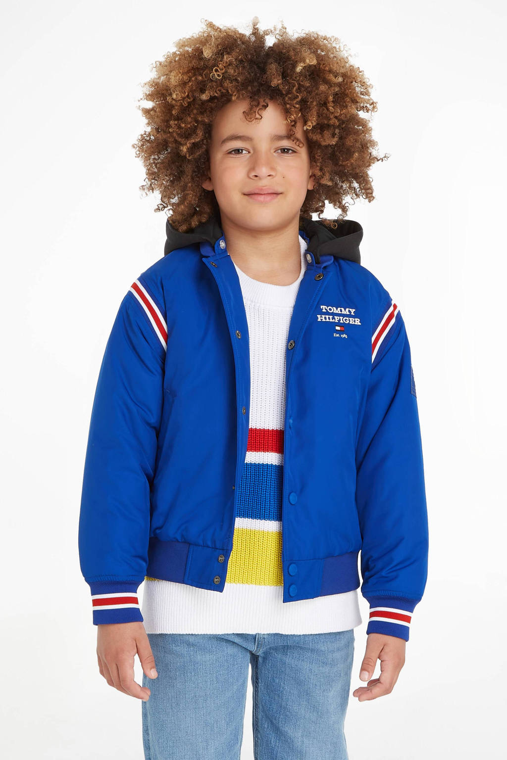 Tommy Hilfiger baseball jacket felblauw/rood