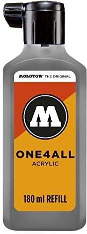 Molotow ONE4ALL™ - 180ml Donkergrijze Navul Inkt Op Acrylbasis