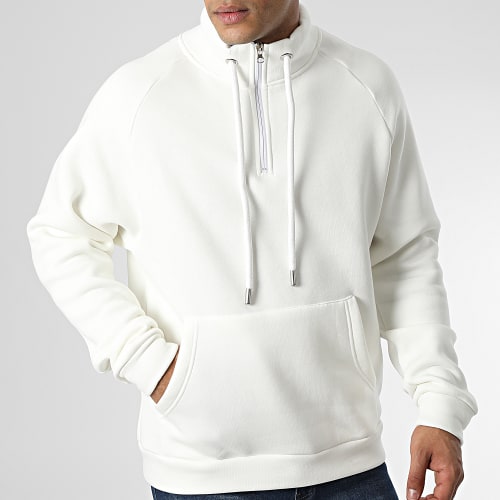 Sweat Col Zippé KL-2101 Blanc
