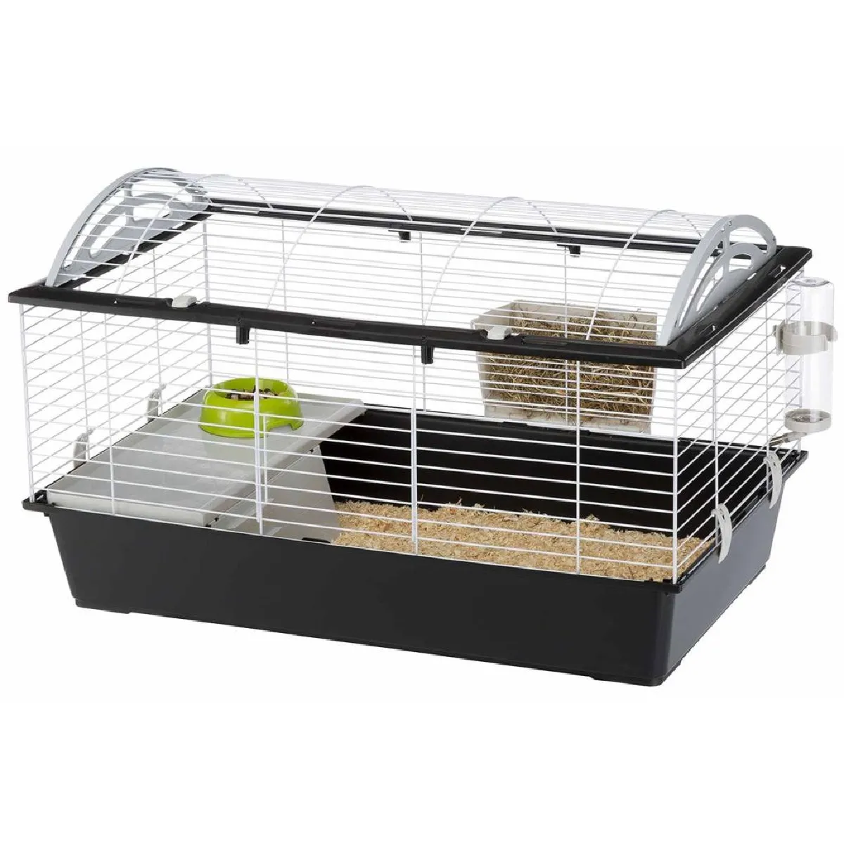 Ferplast Cage pour lapins Casita - Blanc et noir