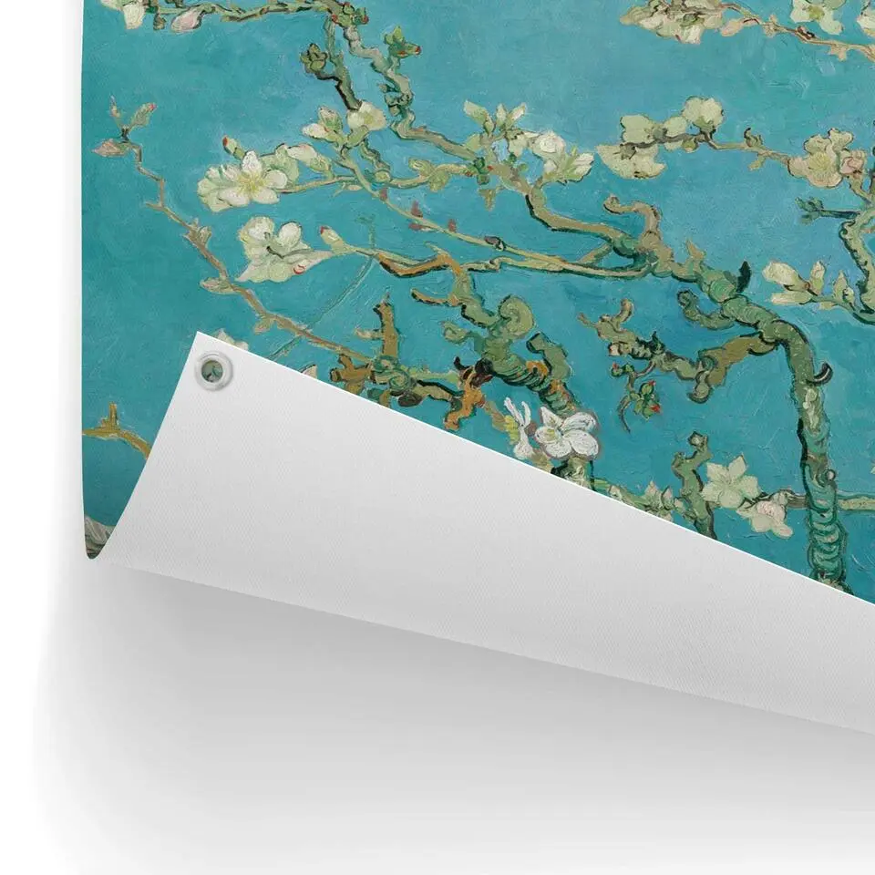 Tuinposter Van Gogh Amandelbloesem - 60x80cm - Blauw