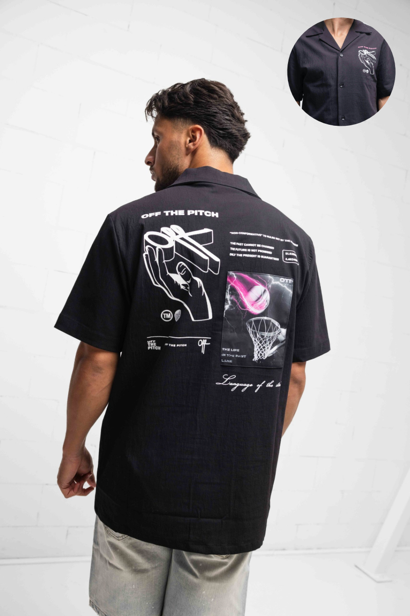 Off The Pitch Spartan Shirt Heren Zwart