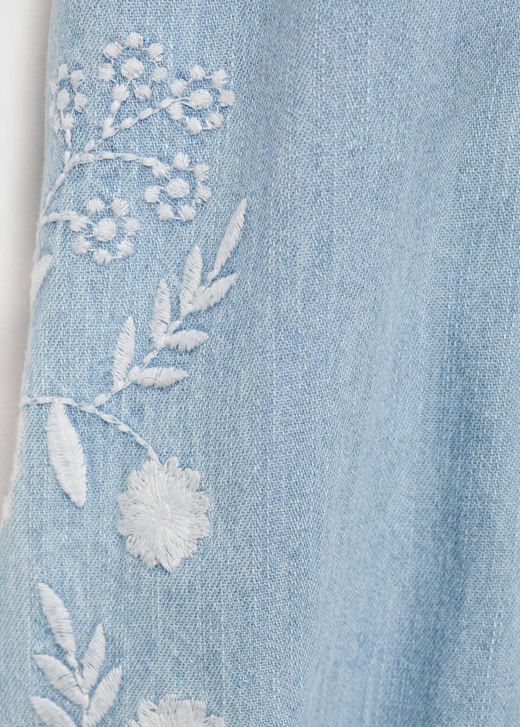 Mango Kids blouse light blue denim