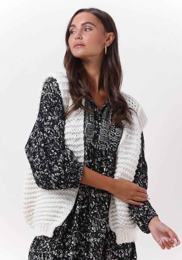 NOTRE-V gebroken wit notre-v gilet knit gilet