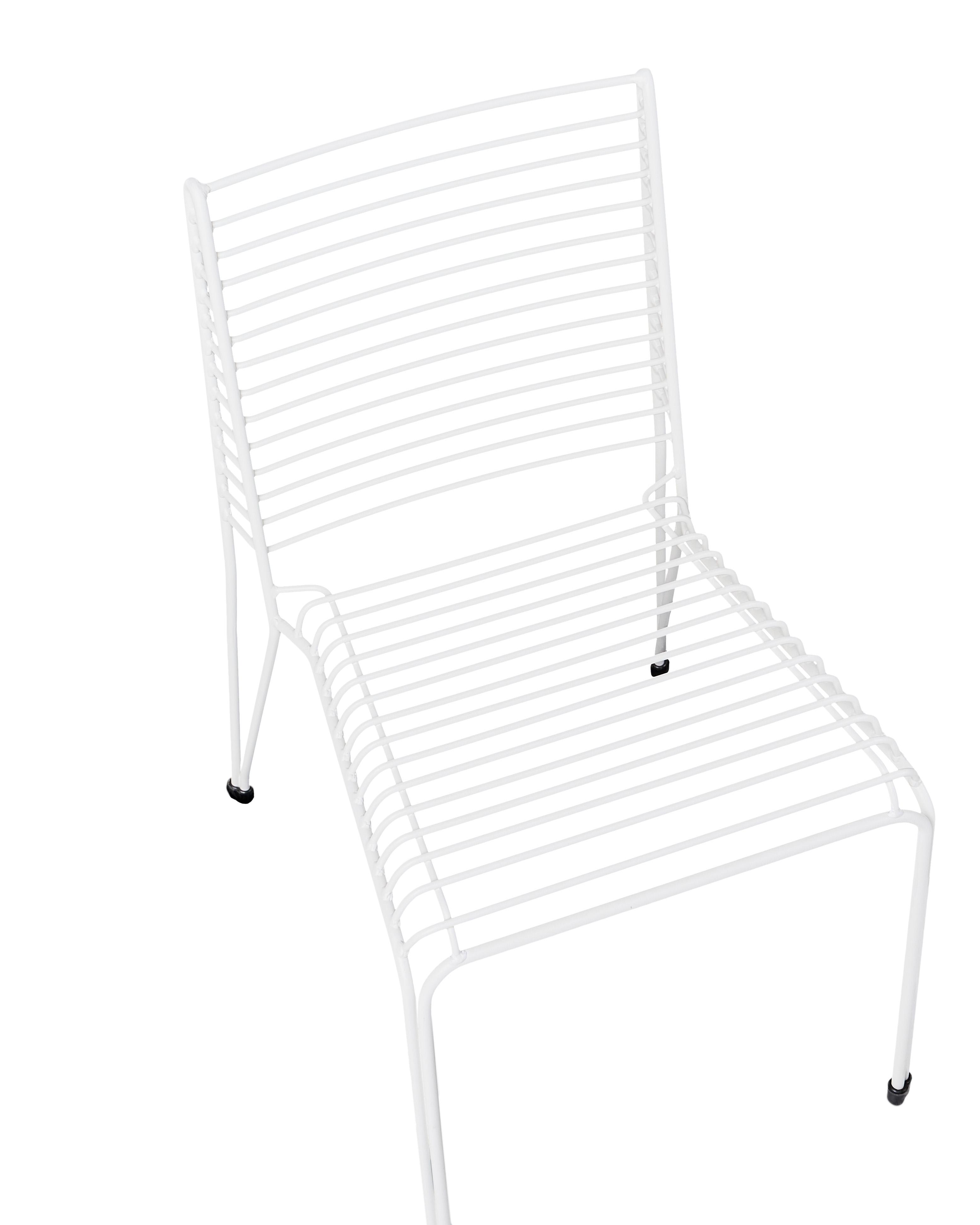 Set van 2 tuinstoelen CHIEVE Metaal Wit