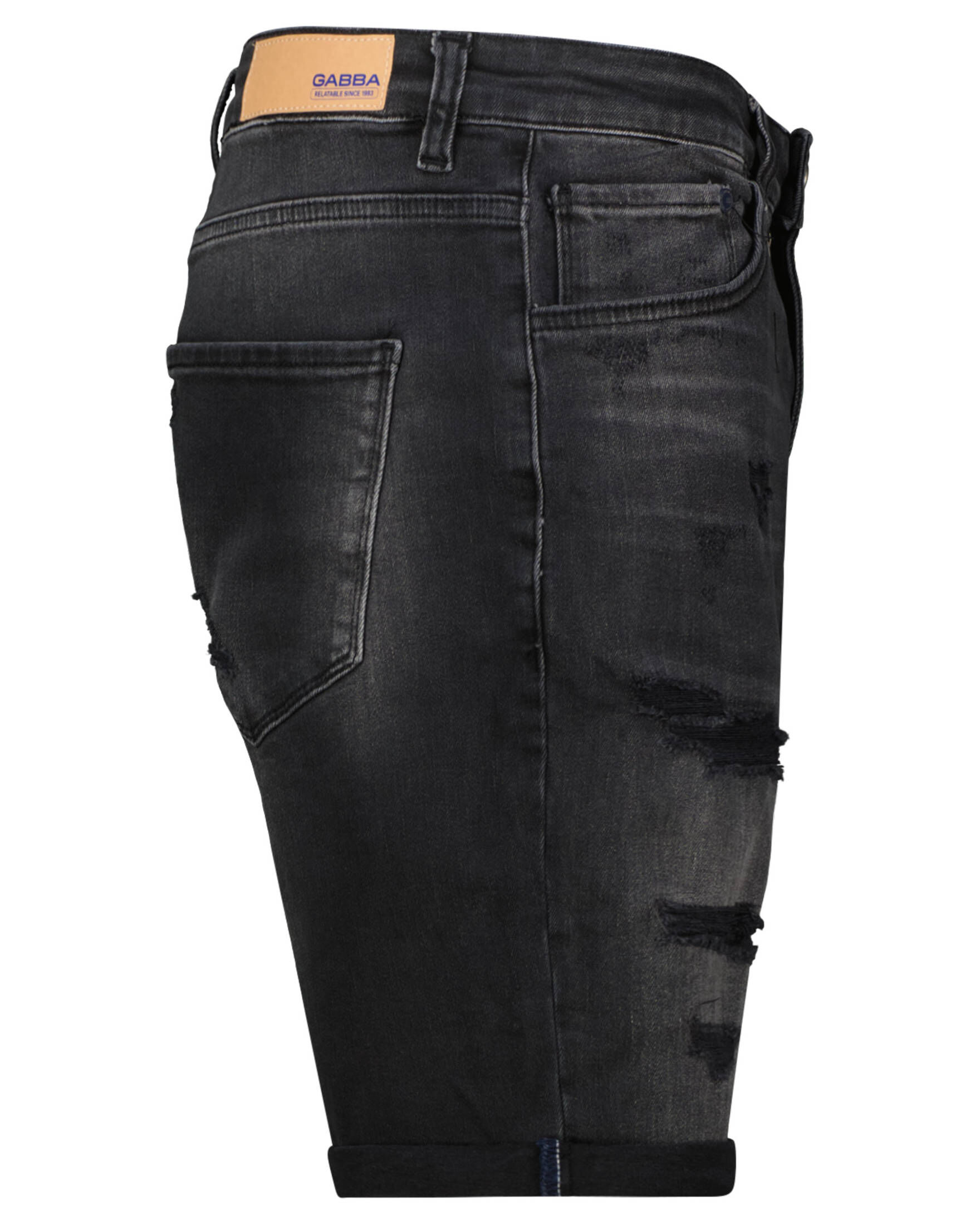 Gabba| Herren Jeansshorts HOP BLACK DESTROY SHORTS