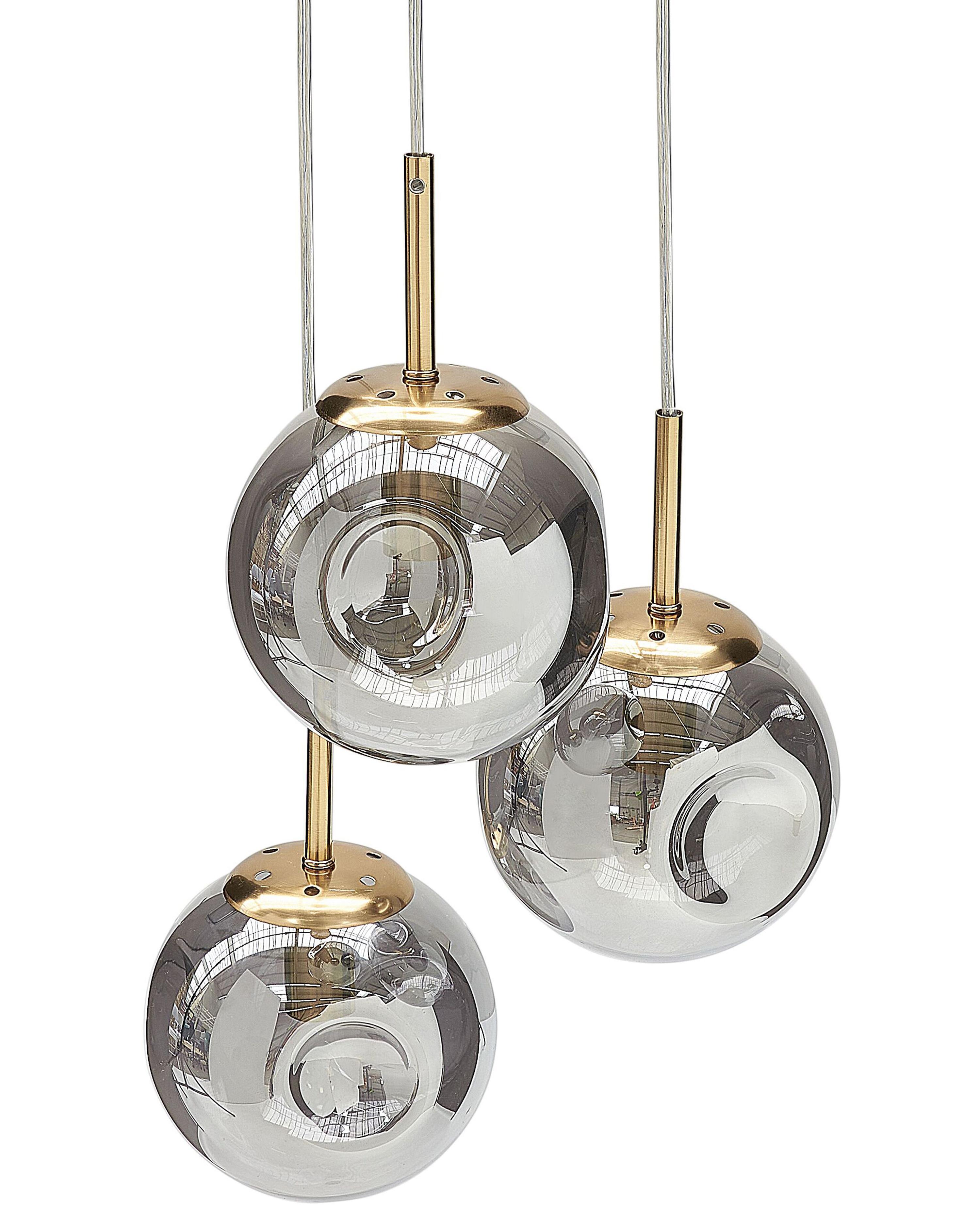 Hanglamp RALFES Glas Messing