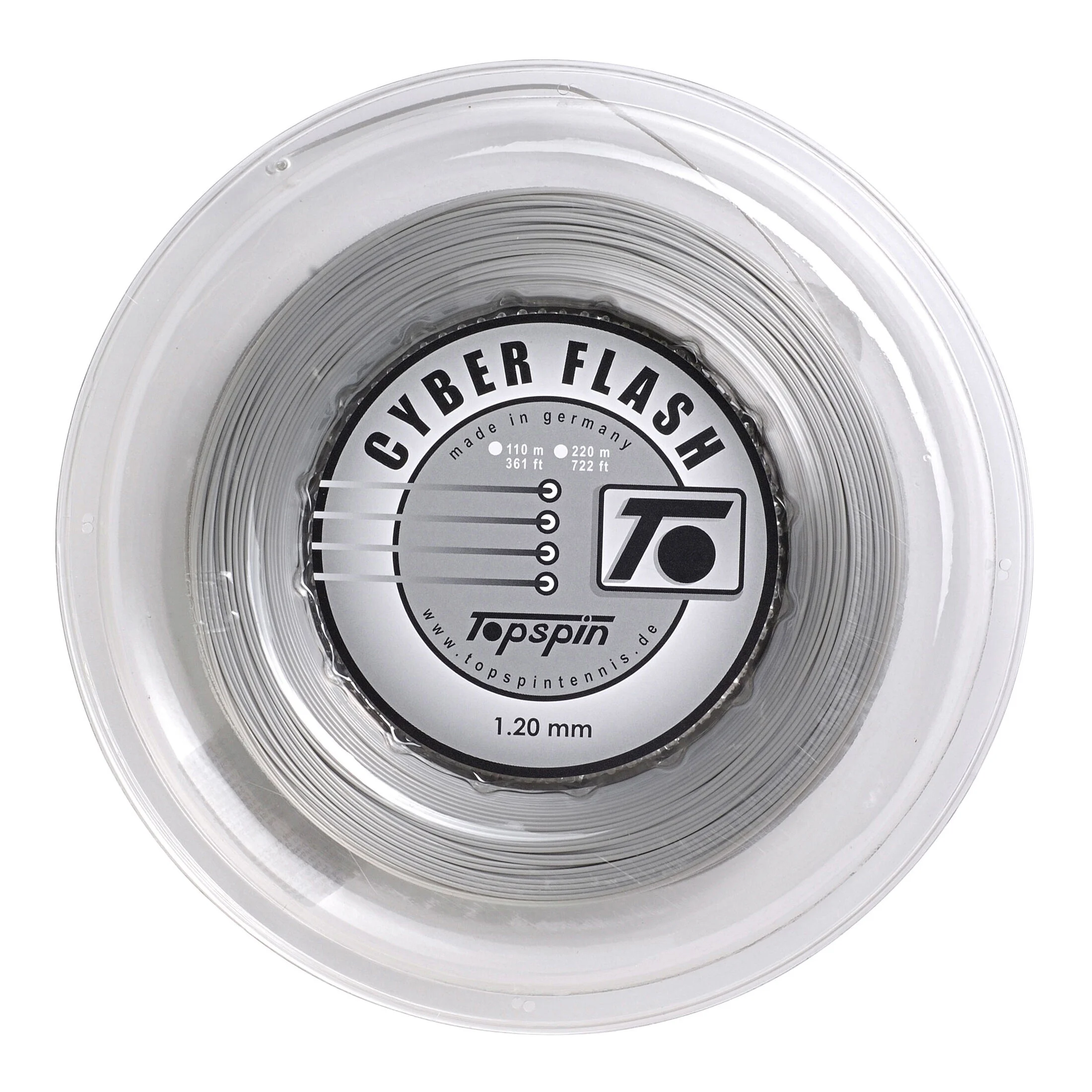 Topspin Cyber Flash Bobine Cordage 220m - Argent