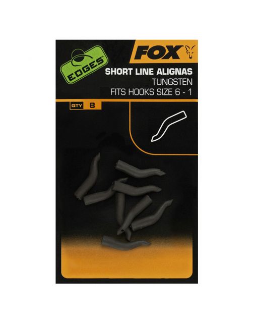 Fox Edges Tungsten Line Aligna Short Sizes 6-1 X 8pcs - Rig componenten - 8 stuks Sizes 6-1