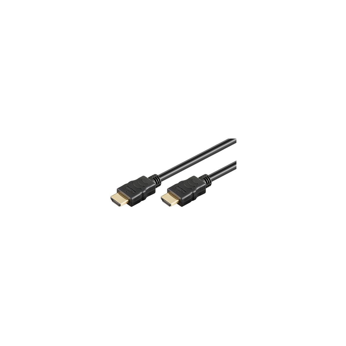 Goobay høyhastighets HDMI-kabel med Ethernet 69122 svart, HDMI til HDMI, 0,5 m