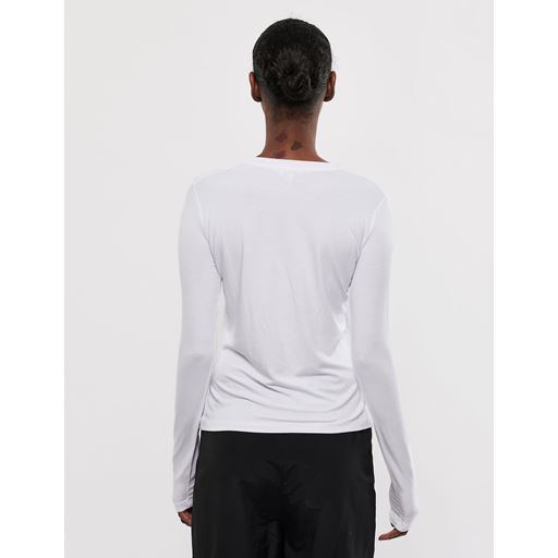 mbyM Christina-M Langærmet T-shirt, Optical White, XL