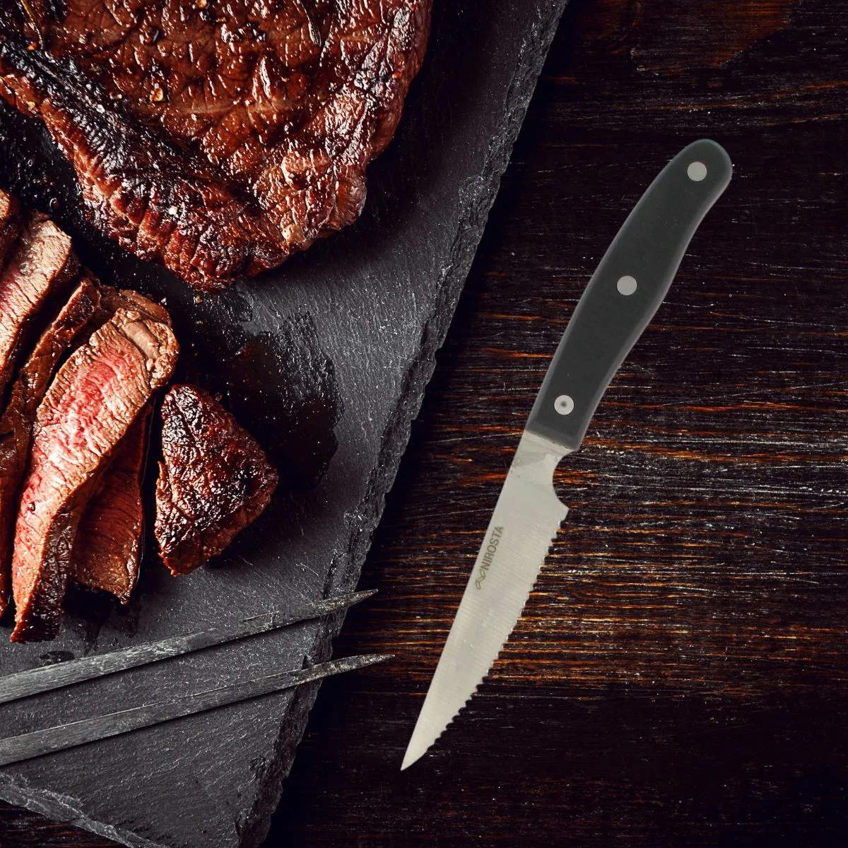 Lot de 6 couteaux à steak 22 cm Fit Nirosta
