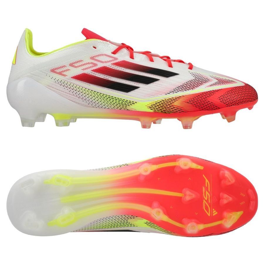 adidas F50 Elite FG Pure Victory - Blanc/Noir/Jaune