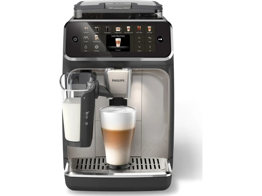 Philips 5500 series EP5547 - Automatisk kaffemaskine med capuccinatore - 15 bar - sort/krombelagt