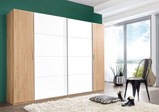 Schrankprogramm Lotto Eiche Weiß Nachbildung ca. 270 x 210 x 65 cm