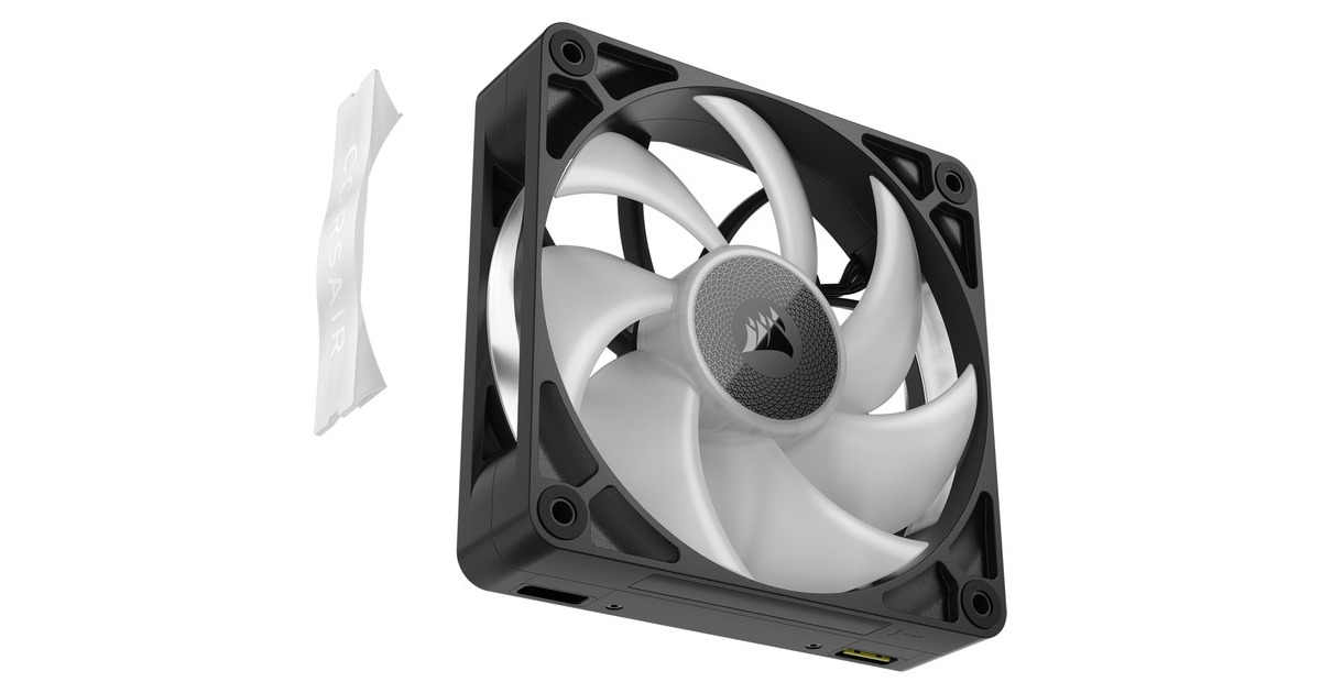 CorsairRX120 MAX RGB case fan  (Zwart, 120 x 120 x 30 mm, PWM)