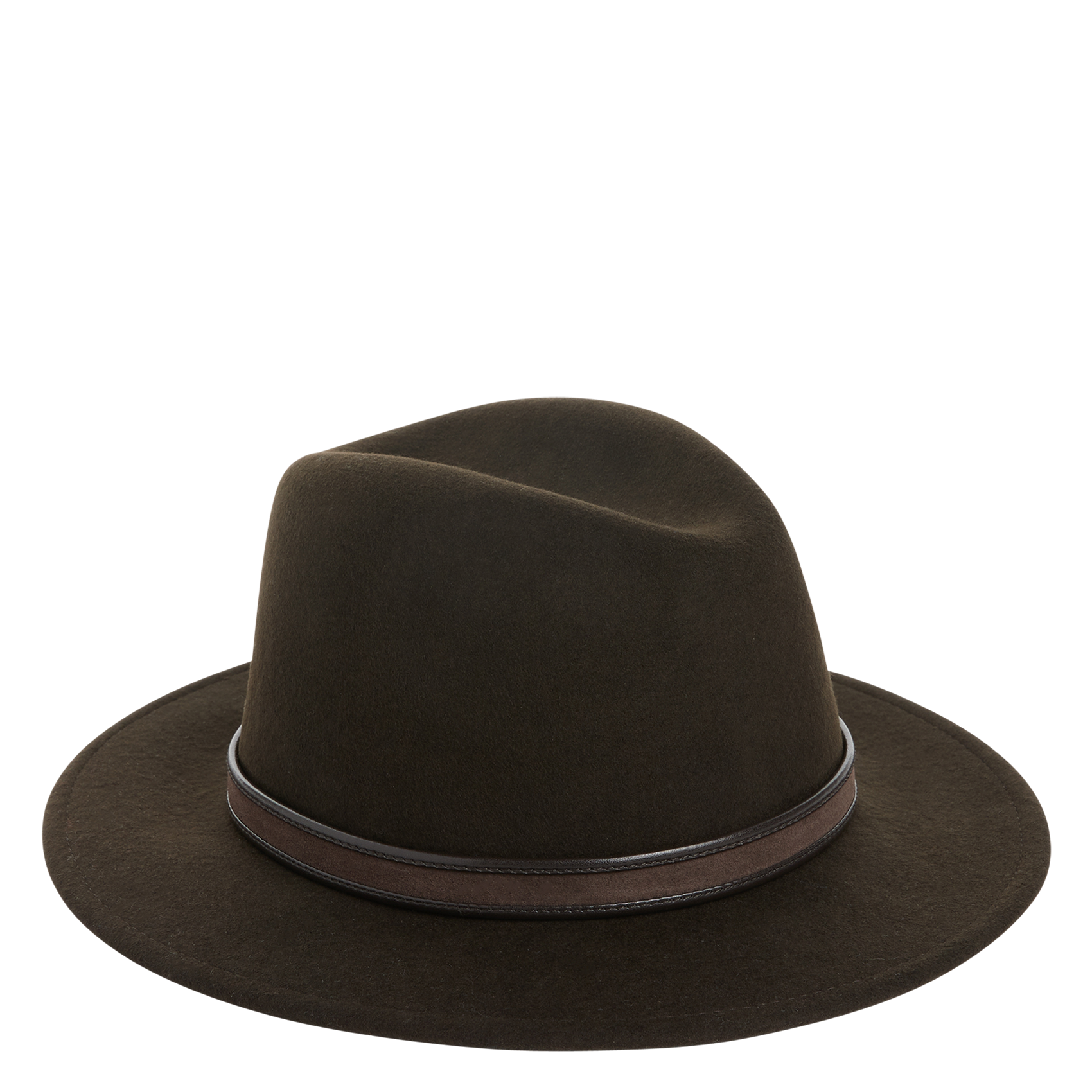 Chapeau en feutre laine| Marron