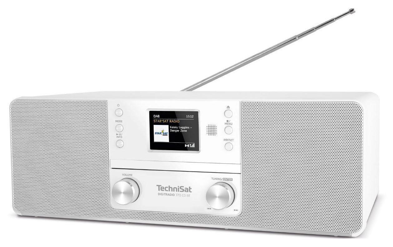 DAB+ Radio DigitRadio 370 CD BT Weiss<br>DAB+/UKW-Stereoradio mit CD-Player und Bluetooth-Audiostreaming