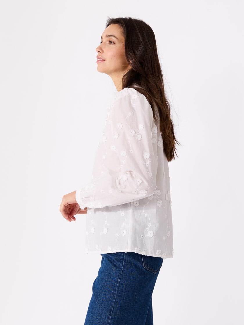 Johanne blondeskjorte Marshmallow