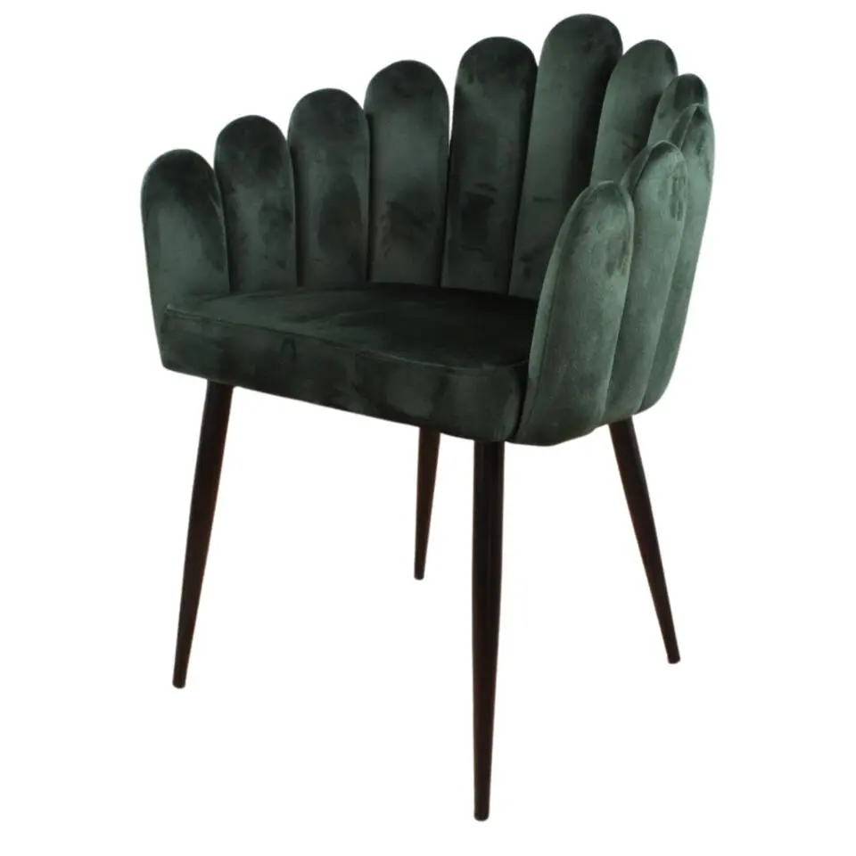DS4U - Flower eetkamerstoel velvet groen