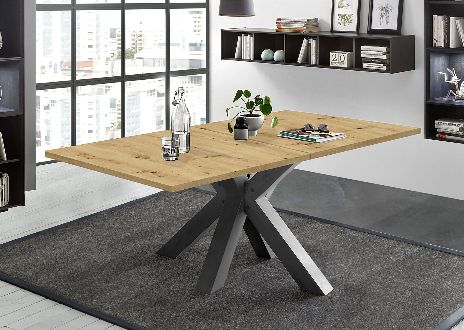 Esstisch Kasimir 175 x 90 cm Asteiche-Dekor