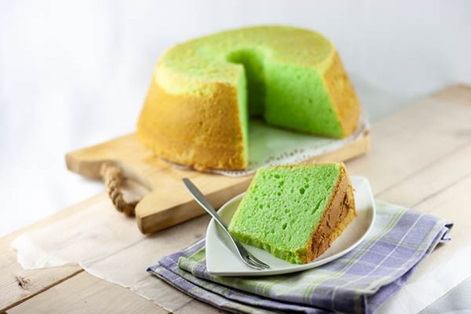 Pandan Chiffon: Indische sponscake