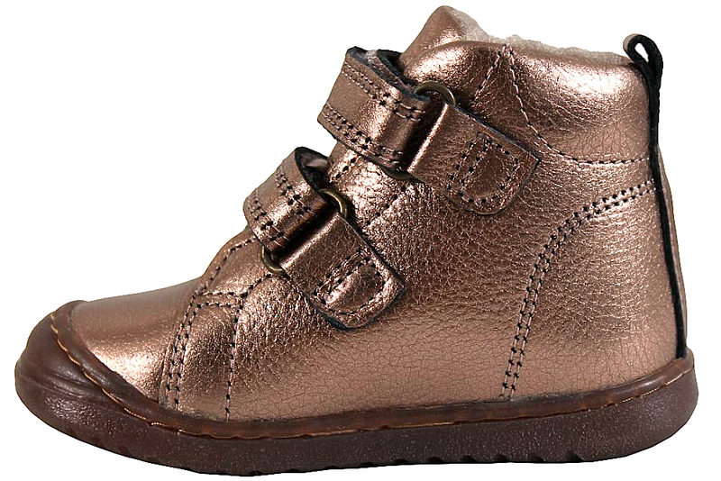 BISGAARD RUDI V TEX METALLIC ROSEGOLD STØVLE