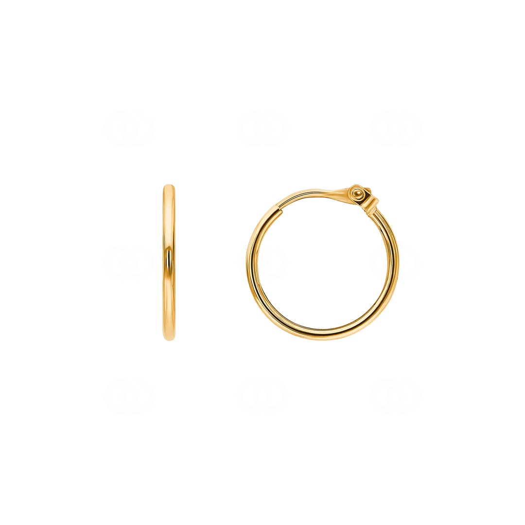 Kreolen 750/18 K Gelbgold 1.0mm Ø 12mm