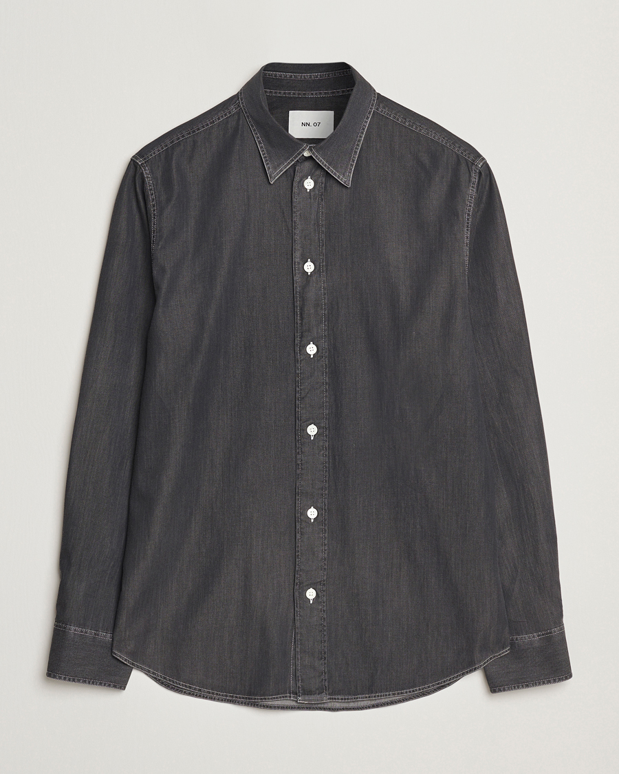 NN07 Colby Denim Shirt Dark Grey