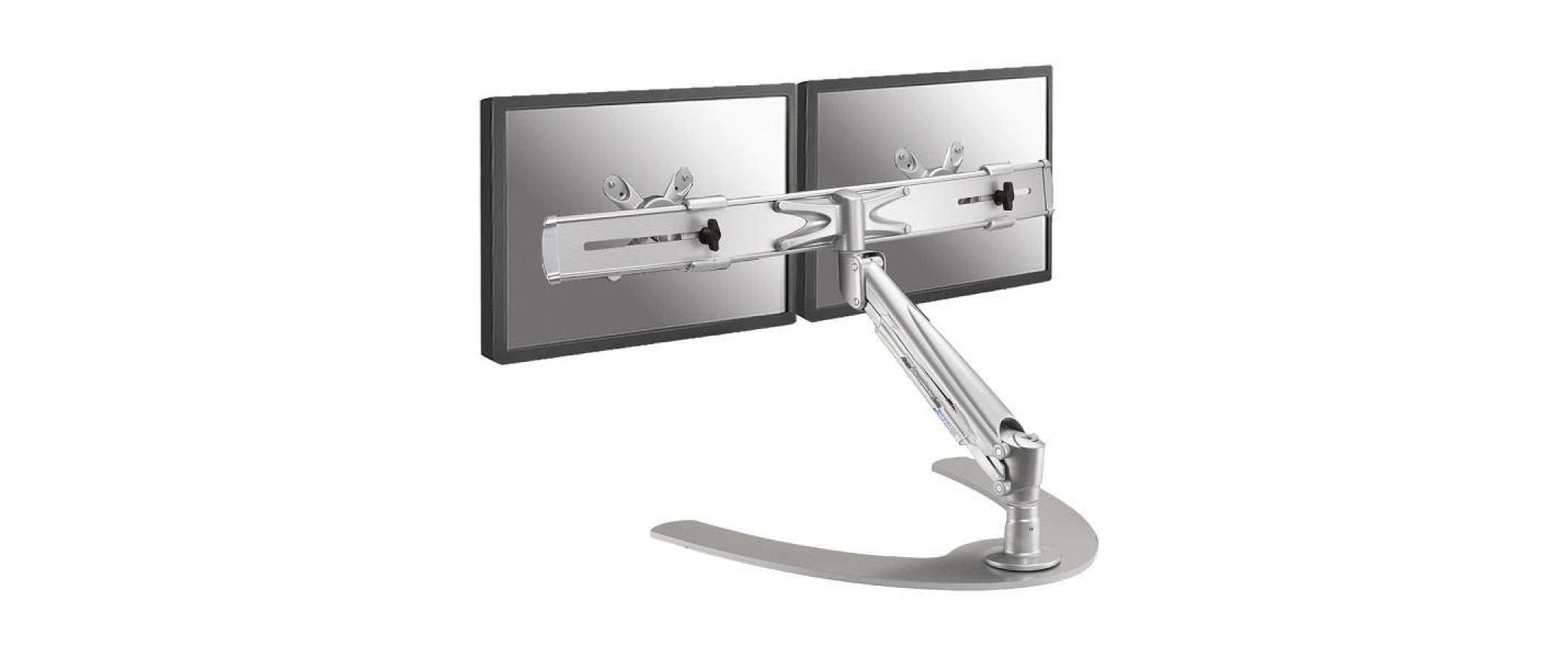 Monitor-Standfuss FPMA-D940DD Silber<br>Für 2 Flachbildschirme von 10