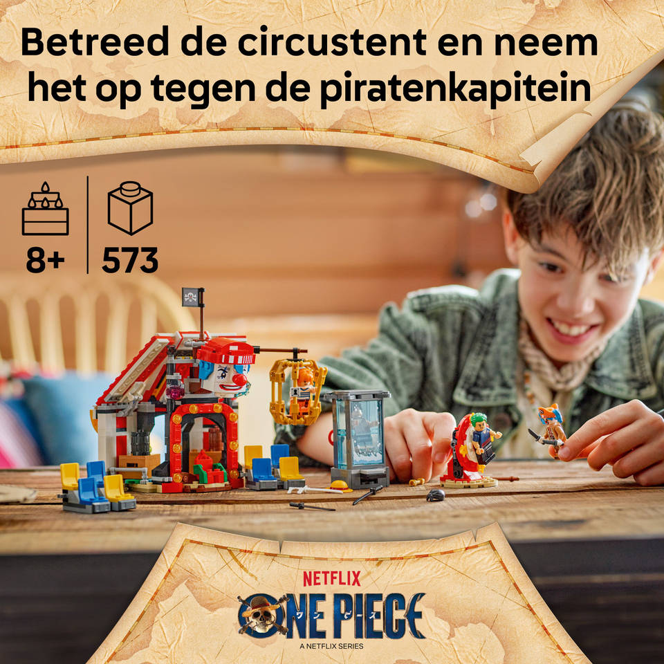 LEGO ONE PIECE circustent van Buggy de Clown 75637