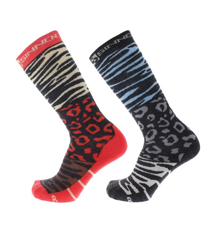 Sinner Ladies Skisokken Animal Double Pack