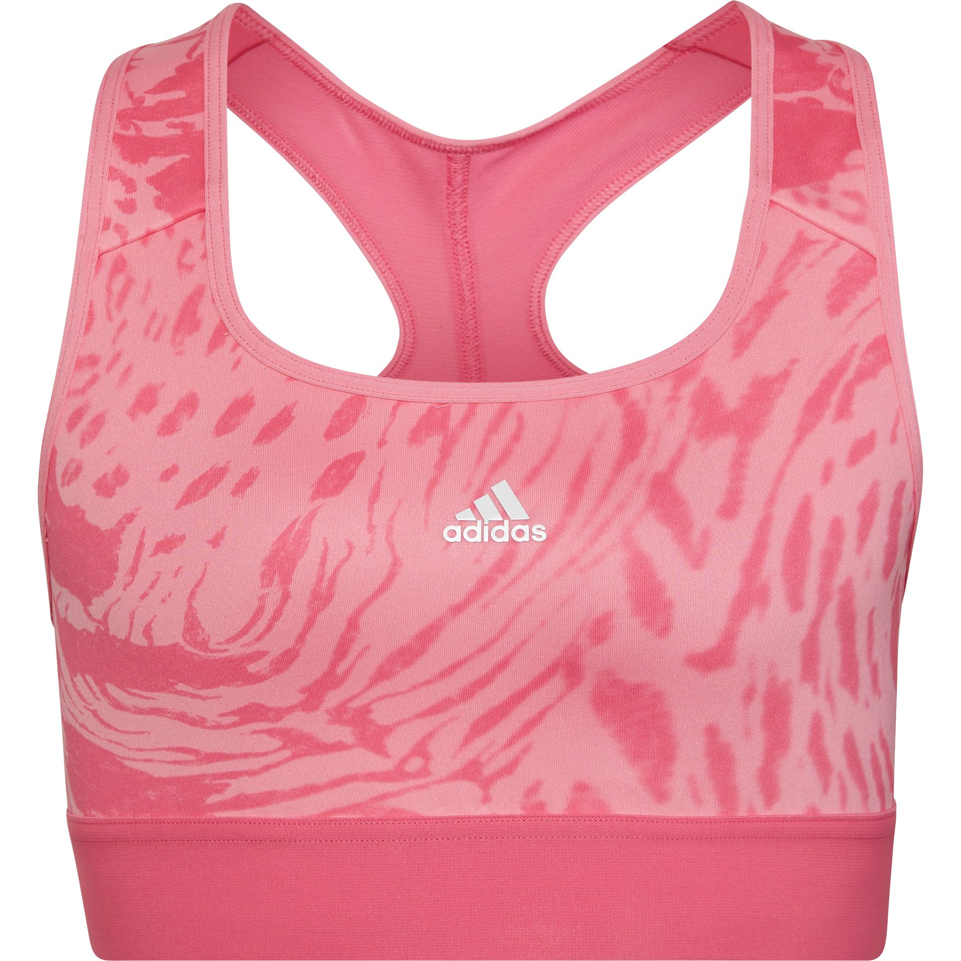 adidas Aeroready Sport Icon Animal Print Sport BH Mädchen bliss pink