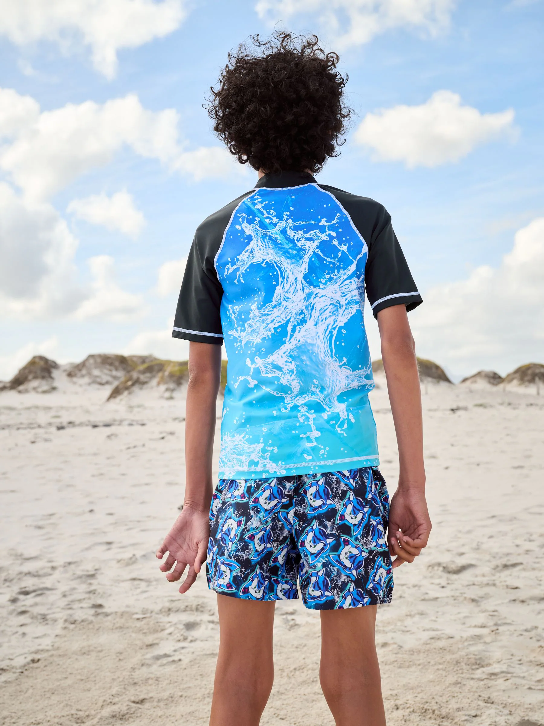 Blauw Sonic - Surfhemdje (3-16 jr)