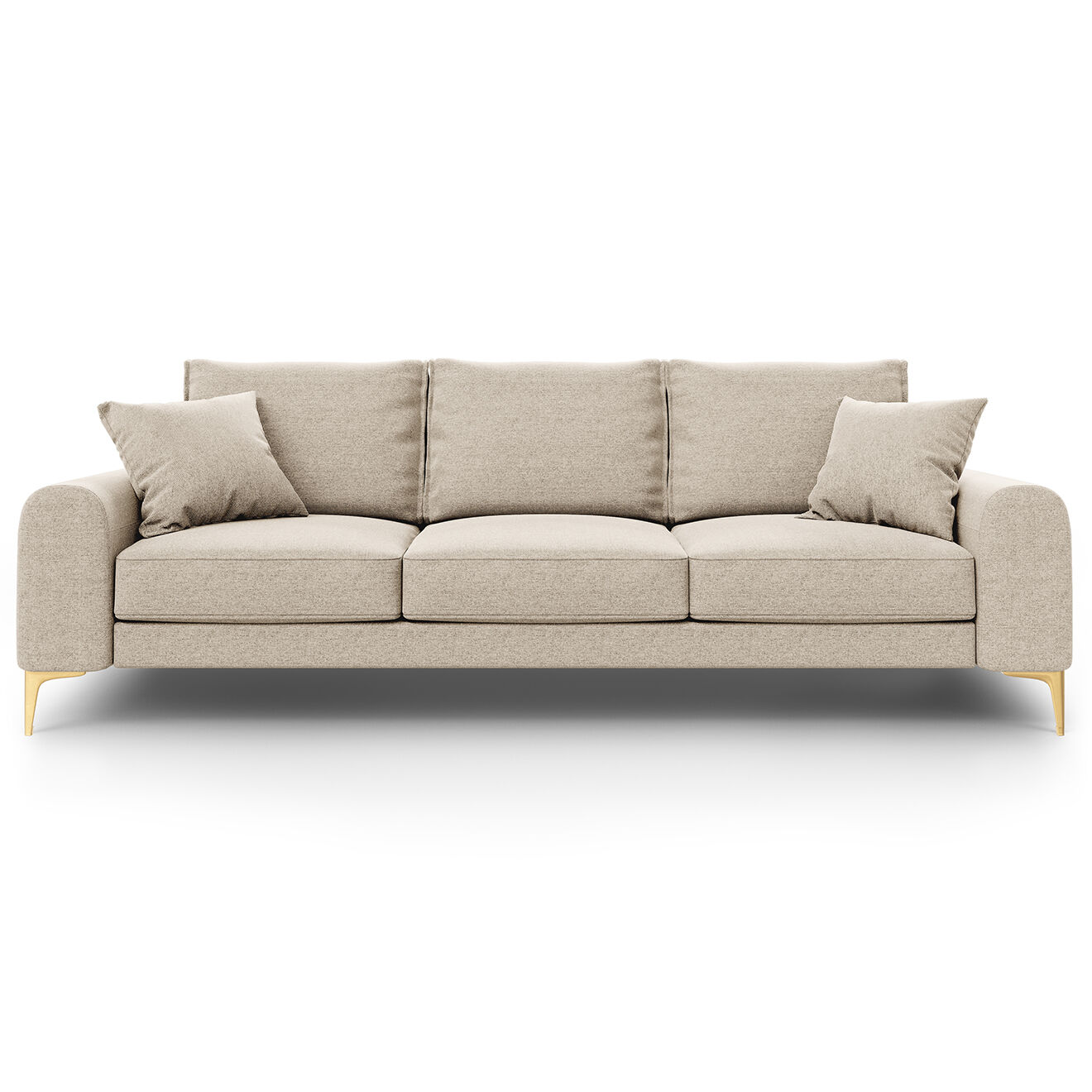 Mazzini Sofas Canapé 4 places Madara beige - 237x102x90 cm
