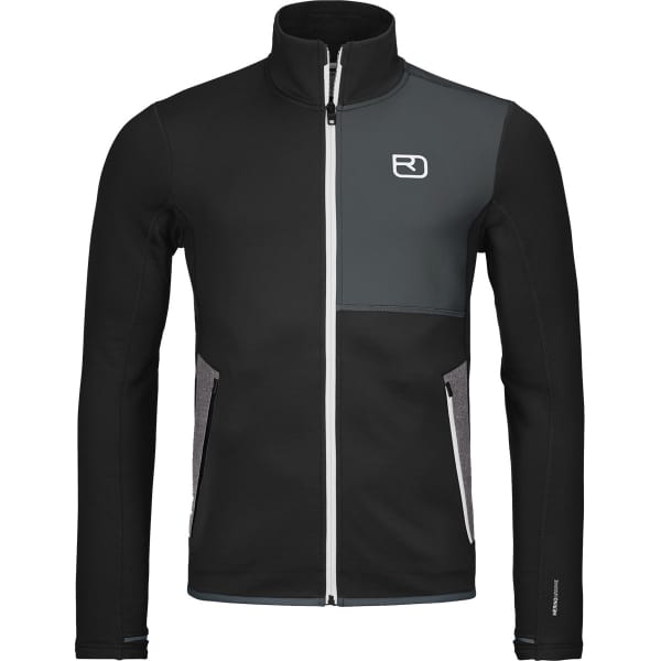 Veste polaire randonnée ORTOVOX FLEECE JACKET BLACK RAVEN