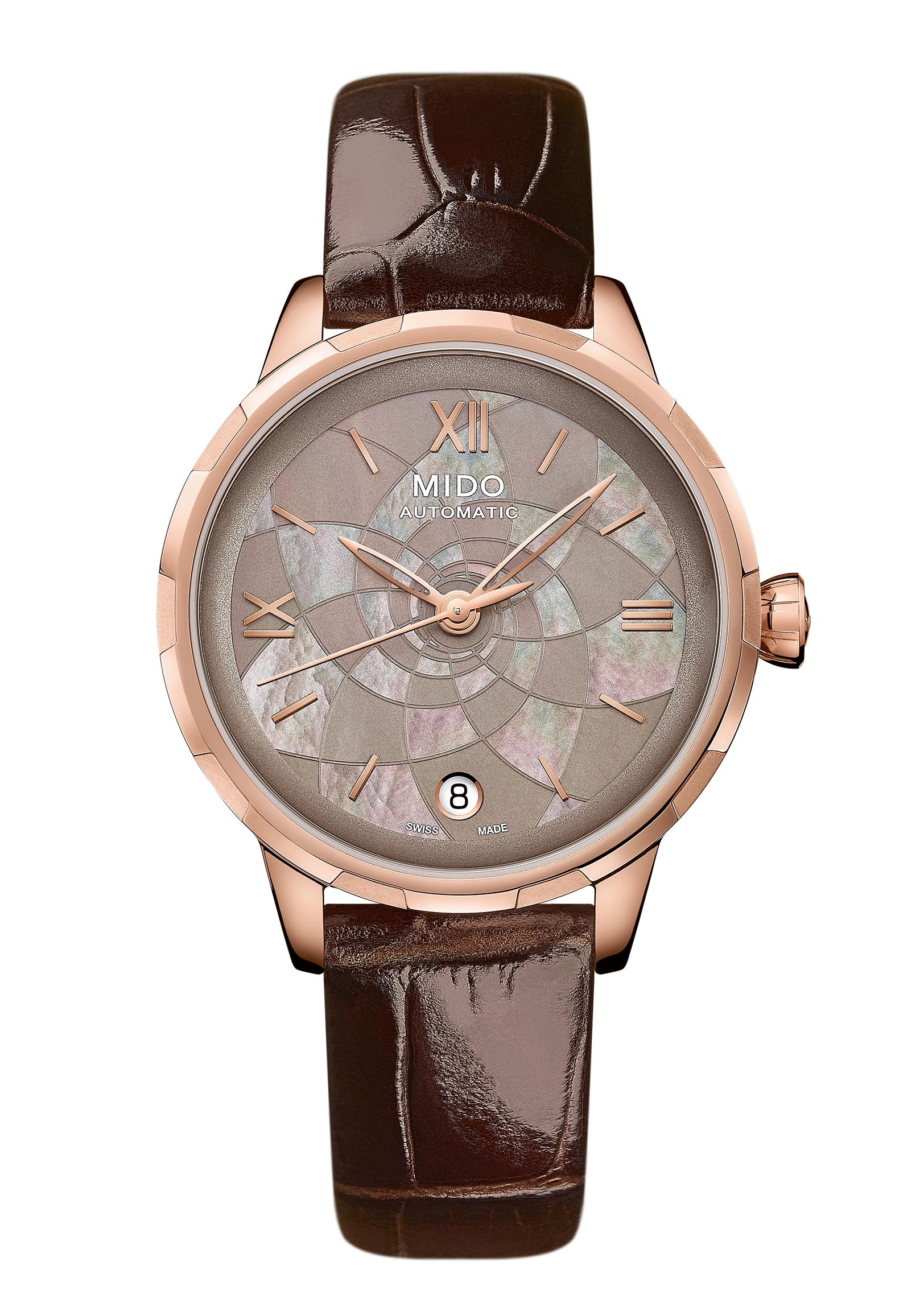 Mido Rainflower Automatik Damenuhr Perlmutt