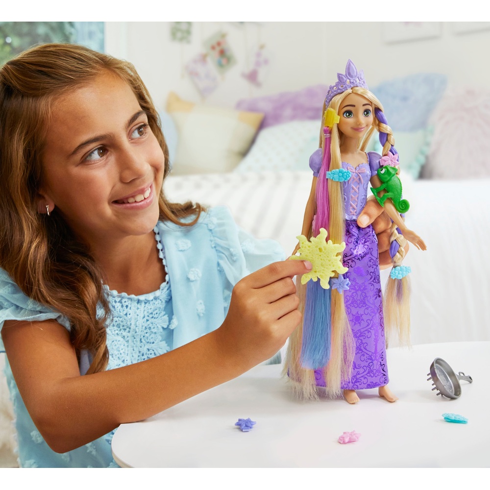 Prinzessin Rapunzel Märchenhaarpuppe und Zubehör