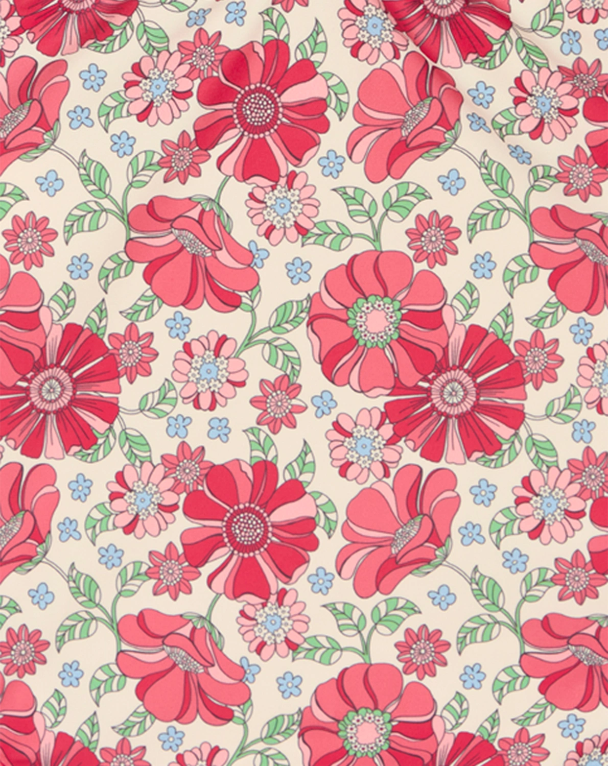Badeanzug MADIKEN FLOWERS in soft pink