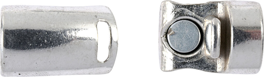 Magnetlås - Ø 26 MM - Hulstr. 10 MM - Antik Sølv - 1 Stk