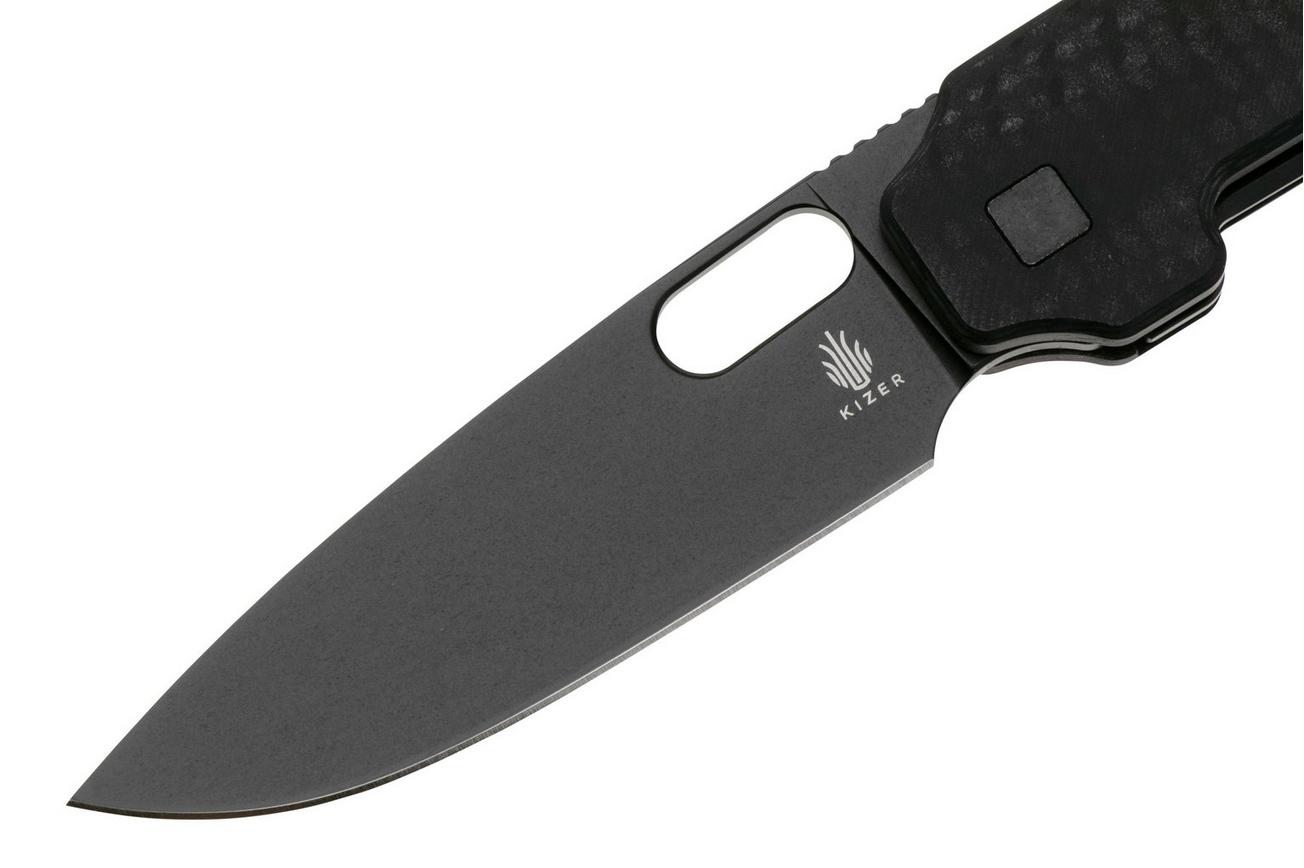 Kizer Vanguard Varatas V3637A1 Black Nitro V, G10 Carbon Fiber, zakmes, Jacob Lundquist design